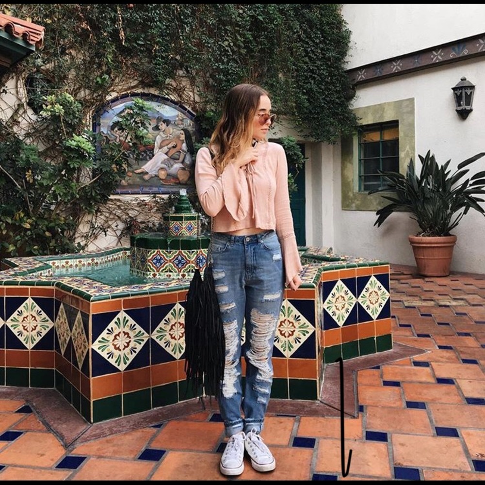 PINK PEASANT TOP